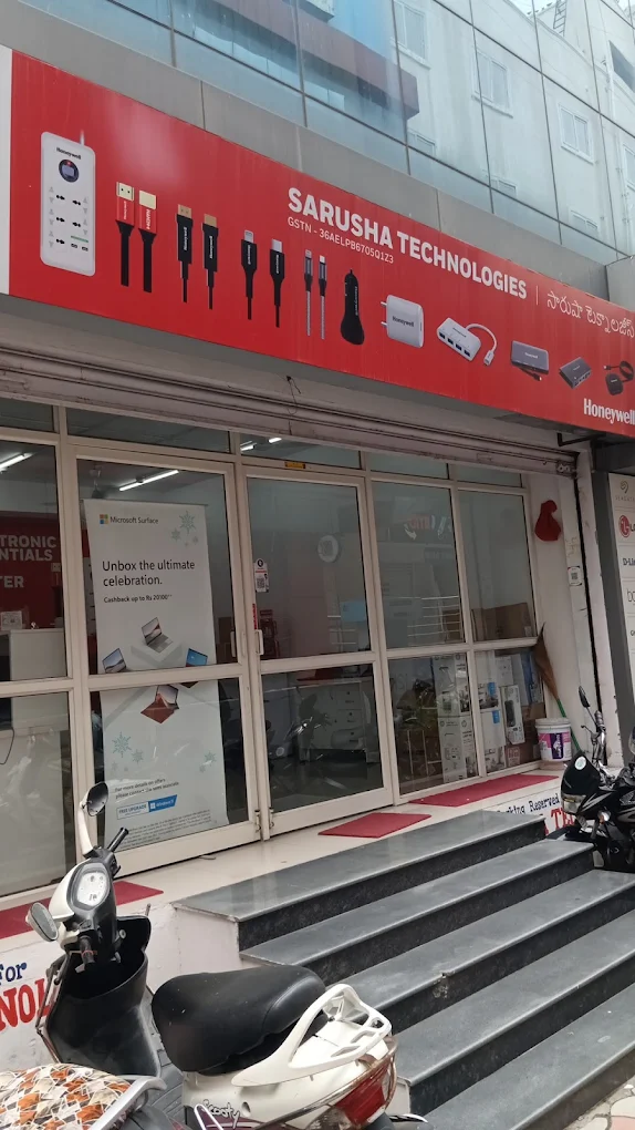Sarusha Technologies storefront in Parklane, Secunderabad
